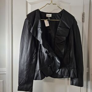 Neiman Marcus  X-Large black leather Jacket